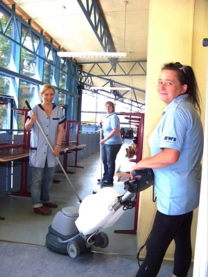 Zu dritt in der 39. Grundschule in Leipzig im Einsatz.