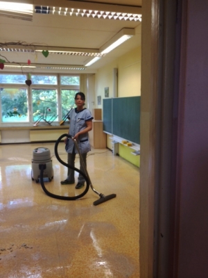 Auch in Leipzig-Grünau in der 78. Grundschule bekamen die Fußböden eine werterhaltende Pflegebeschichtung