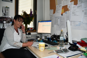 Gebietsleiterin Antje Kunert der RWS Gebäudeservice GmbH 