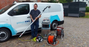 Ausrüstung eines Glasreinigers in Magdeburg